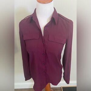 Tommy Hilfiger Burgundy Lightweight Blouse